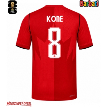 Canada Ismael Kone #8 Tricou Fotbal Replică Mondial 2026 Barbati Acasa